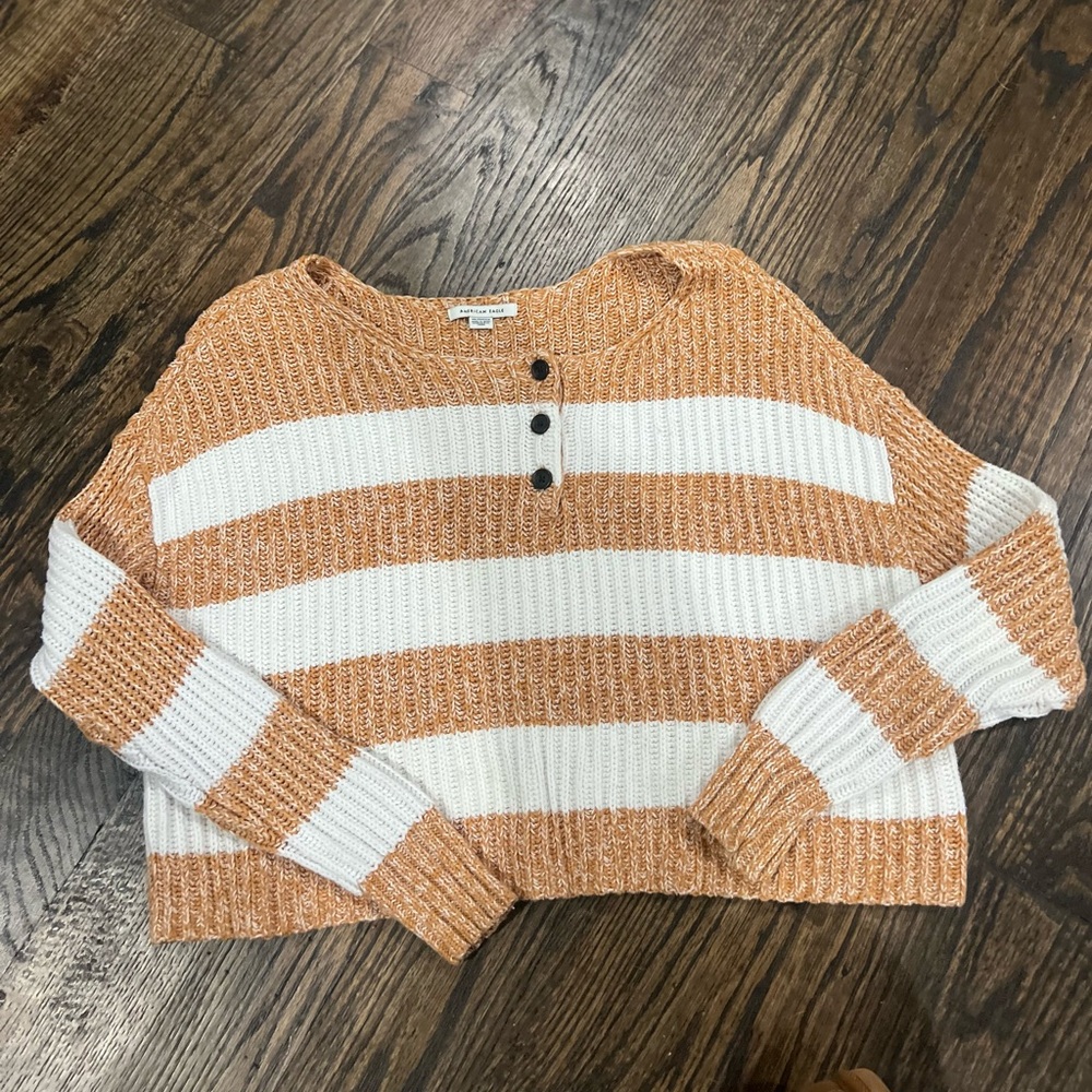 Striped Crop Sweater
